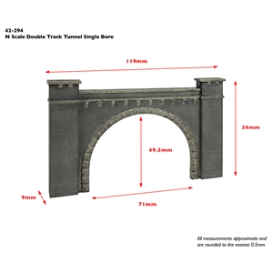 (image for) 42-294 Double Track Tunnel, Single Bore